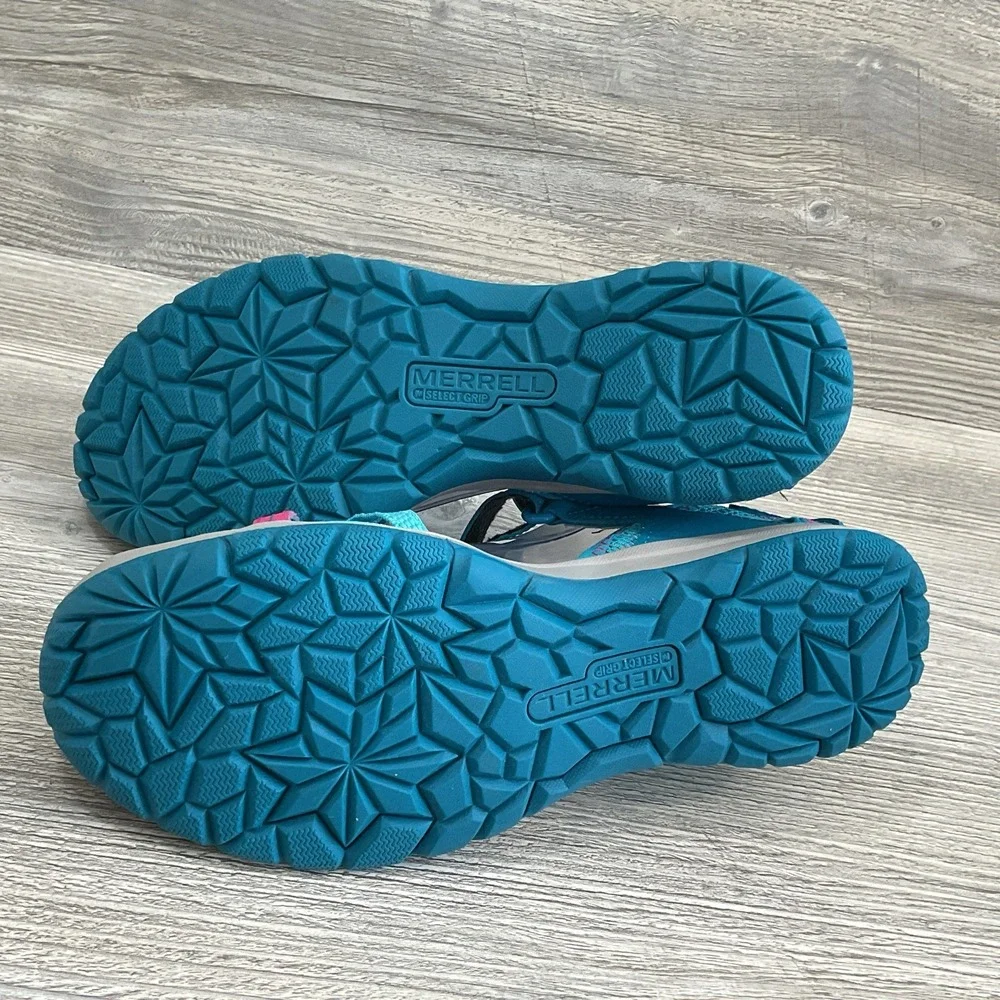 Merrell Dragonfly Sports Sandals Kids Youth Girls MK164456 Turquoise Size 7 M